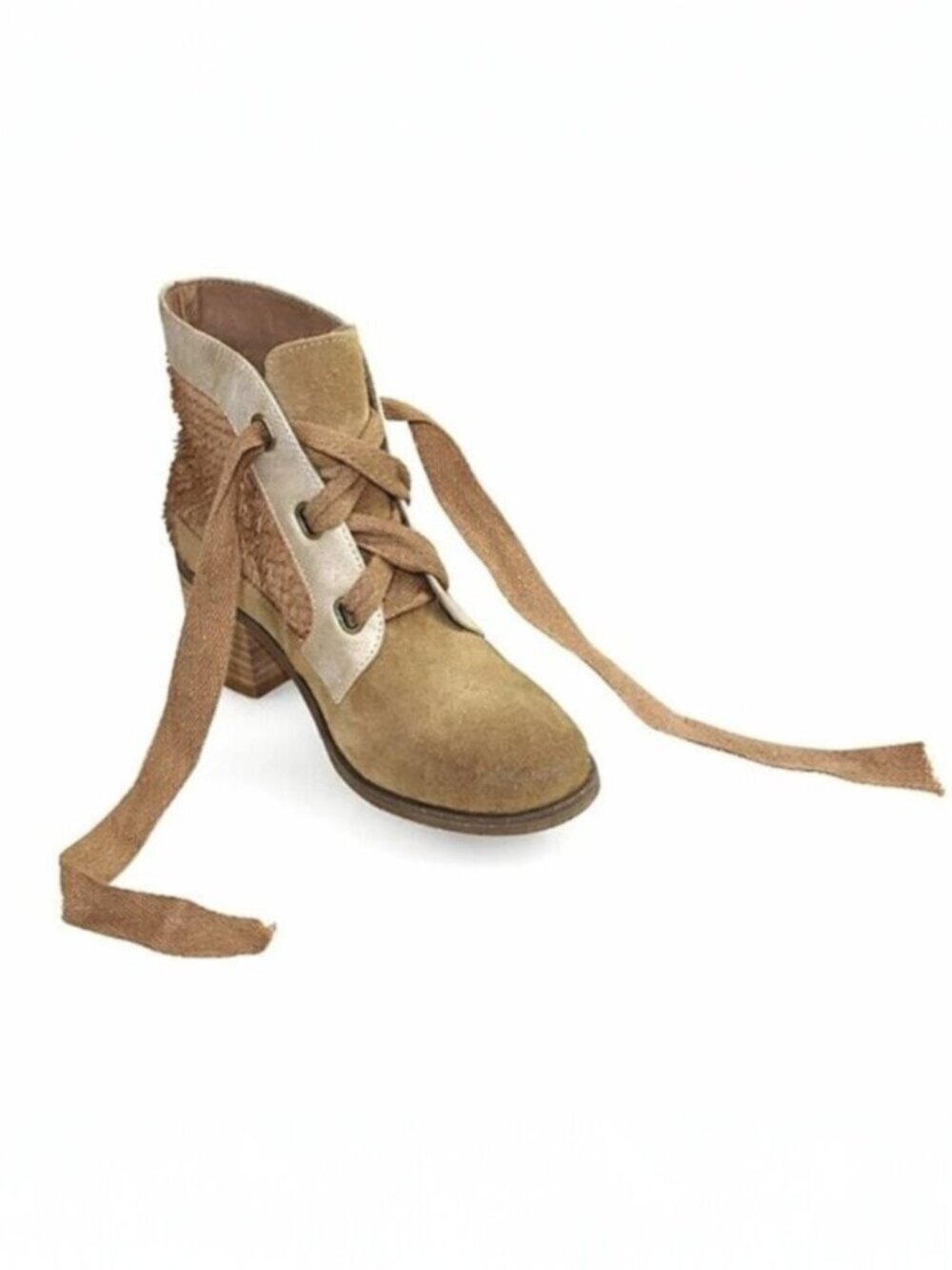 Antelope Caroline Stone Leather Lace Up Ankle Boots EU 36 US 5.5